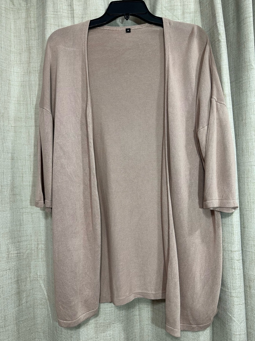 Arach & Cloz Women's Open Front Mauve Cardigan Sweater
